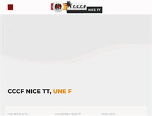Tablet Screenshot of cccf-nice-tennis-de-table.fr
